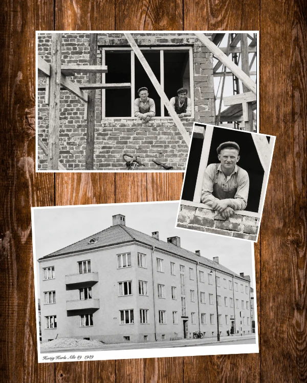 Hertig Karls allé 49 strax efter färdigställandet 1939